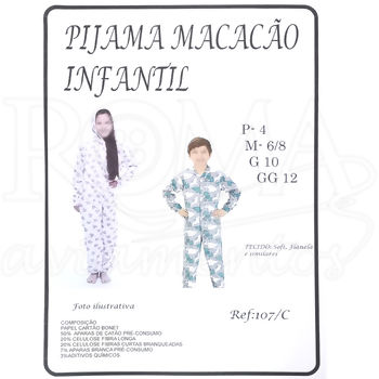 molde pijama macacao infantil